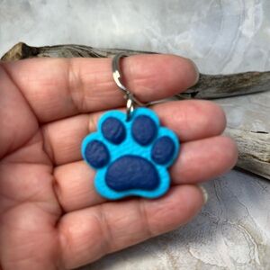 Paw Print Keychain